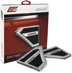 GFX G Drive Side Vent Air Flow Duct Racing Side Vent Air Flow Chrome Plated Sticker Side Scoop