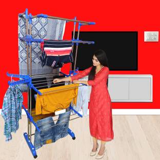 TNC Steel Floor Cloth Dryer Stand T-CDS-JB2SS-JUMBO-0173