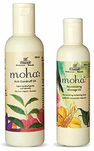 Moha Anti Dandruff Oil 200ml with Rejuvenating Massage Oil 100ml