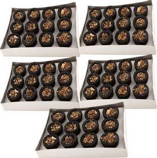 QWEEZER Pure Loban-Sambrani cups with herbs(neem, Sandal, Tulsi & Guggul) Dhoop Cone (Pack of 60) Guggul Dhoop