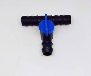 AGRITECH 16mm Drip T Connector with tap (10 pieces) Drip Irrigation Kit