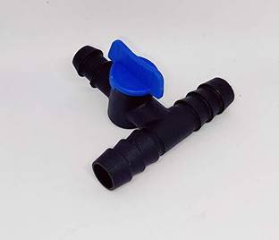 Agri use Drip Irrigation 16MM T Connector with Tap (Pack of 10) Drip Irrigation Kit