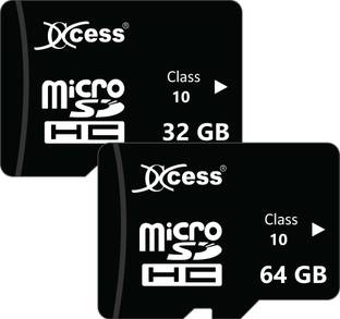 XCCESS Premium 32GB+64GB Memory Card,Class 10 pack of 2 combo Fast Speed for Smartphones, Tablets and Other Micro Slots with Data Transfer. 32GB + 64GB Combo 64 GB MicroSD Card Class 10 80 MB/s  Memory Card Compatible with Mobile, Tablet, Camera, Gaming Console, Camera
