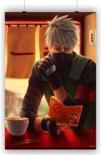 Hatake Kakashi Mask Ramen Paper Print