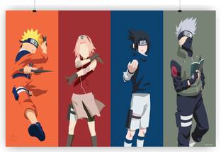 Kakashi Hatake Naruko Uzumaki Paper Print