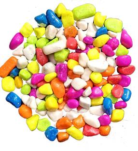 IAPET aquarium colour stone 1kg unplanted multi colour Marble Unplanted Substrate