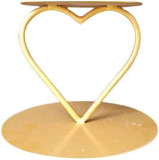 Omkraft Cake Stand Metal Cake Display Stand Golden 1 Tier Cast Iron Cake Server