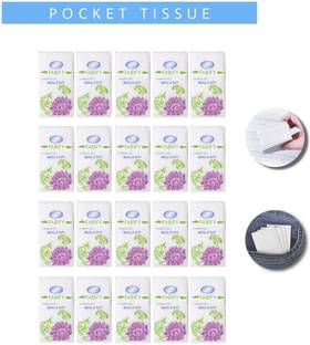 Fabify Ultra Soft Dry Pocket Tissue | Napkin |Pack of 20 | 10 In Each |