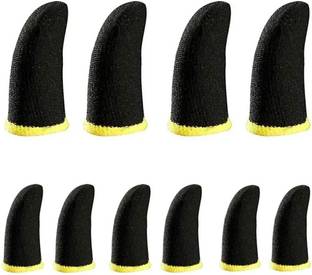 RINKUKIALTO Pubg Anti-Slip Thumb Sleeve Pack Of 5 Pair Yellow Finger Sleeve