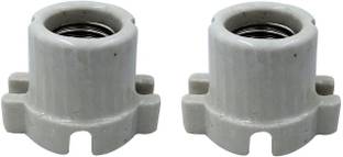 Jainsons Pet Products E27 Heat Resistant Ceramic Bulb Holder /Infrared Lamp Holder/IR Bulb Holder (Pack Of 2) Ceramic Light Socket