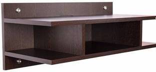 Umar Enterprises Set Top Box Holder Wall Mount Setup Box Stand Wall Shelf MDF (Medium Density Fiber) Wall Shelf