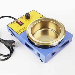 uptodatetools Solder Pot Titanium Melting Soldering Tin Furnace for Iron Solder AC120V 300W 100MM 300 W Temperature Controlled
