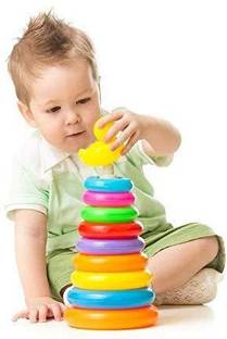 moye perfect class toys New-born Children's Pyramid Circle Toys| 7 ring