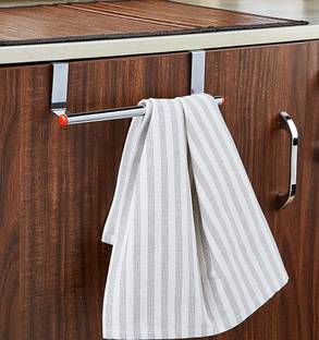 RIOMAX Small Bar / Cabinet Hanger Silver Towel Holder