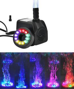 APMs 10Watt 160 GPH Submersible Fountain Pump with LED Light Water Aquarium Pump