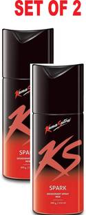 Kamasutra DEO SPARK EACH 150ML Pack 2 Deodorant Spray  -  For Men