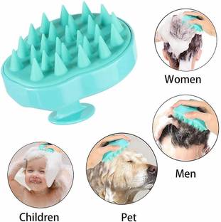 Ketamine Shampoo Brush Head Massage Soft Silicone Bristles Care, ideal For Women,Men,Kids