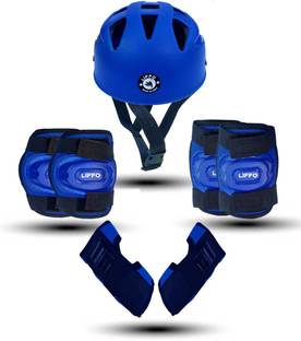 Liffo Kids Protective Skating Guard Kit (Medium) Blue Skating Guard Combo