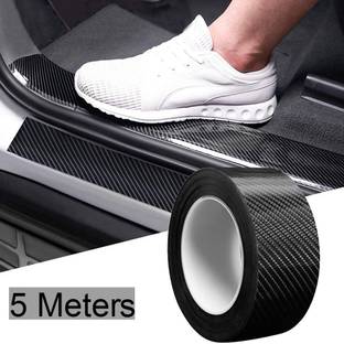 lukzer Universal Car Door Edge Entry Guards Scratch Cover Door Sill Protector Carbon Fiber Paint Wrap Threshold Guard Car Bumper Door Guard Hood Sticker Protection Strip for Most Cars Door Sill Plate