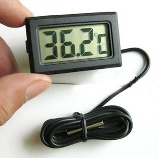 thermomate Mini LCD Digital room Thermometer Sensor Wired for Room Fridges Instant Read Thermocouple Kitchen Thermometer