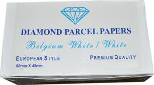 Scorpion Diamond Parcel Paper (80 X 45mm) Super soft, Superior Quality, White Outside And Two White Flutes Inside (Pkt. Of 25 Sheets)