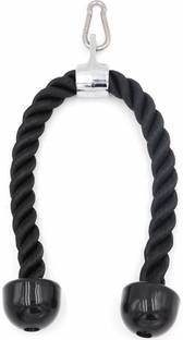 Black Mountain Heavy Duty Triceps Rope - 27 Inch Rope Length Nylon Tricep Rope Multi-training Bar