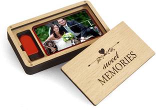 LAKHAJI Wooden Pendrive Box 3.5 inch Shock Resistant Pendrive Box