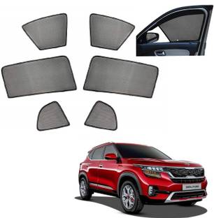 AuTO ADDiCT Side Window, Rear Window Sun Shade For Kia Seltos
