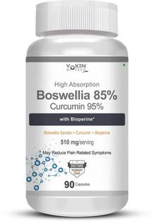 Vokin Biotech Boswellia Serrata + Curcumin + Bioperine For Bones & Joints Health