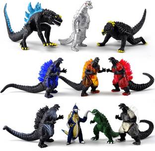 Delite Fun Play GODZILLA Evolution 10 pcs. King of Monsters New Toy Figures Mixed Movie Characters - Exclusive Edition