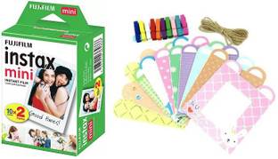 FUJIFILM Instax Mini Instax Mini 20 Sheet Pack with Photo Bunting Instant Camera