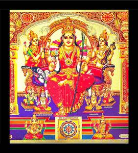 SUNINOW TRIPURA SUNDARI | RAJARAJESHWARI | SHODASHI | LALITA DEVI | HINDU GODDESS Religious Frame