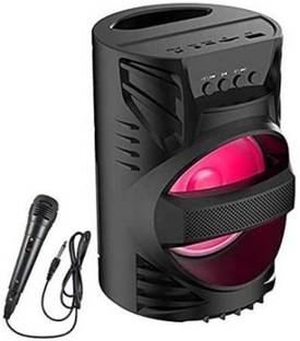 ROAR YLL_546F_LZ 4104||WS-04|| Karaoke Speaker With Mic Super Bass Bluetooth Wireless Portable compatiable With all smart phones || Karaoke Bluetooth speaker with SD card and USB slot Wireless Bluetooth Multimedia Speaker || Wireless Speaker Ultra Loud Stereo sound || Bluetooth Speaker for Desktop PC|| Bluetooth Speaker Home Audio|| Perfect for home DJ audio player and DJ for outdoor activities || FM , Aux, TF, Speaker Phone / Wireless Speaker Compatible with all your devices. 15 W Bluetooth Tower Speaker