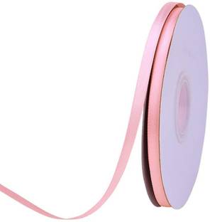 Anand Crafts Double Face Ribbon, Light Pink, 6 mm