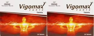 CHARAK Vigomax Forte 20 Tablets for MEN (Pack of 2)