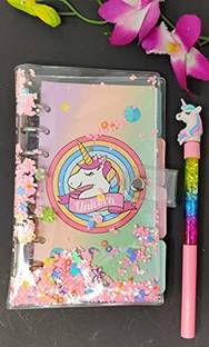 Tera13 unicorn A5 Diary ruled 70 Pages