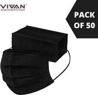 vivan surgical export and import PREMIUM BLACK 3PLY MASK BLACK 3PLY MASK 3 Ply Protective Face Mask, BFE >95% & PFE >90%,ISI,BIS,CE & ISO 9001:2015 Certified, Tested by SITRA, Complies to ISI Level 2 & EN14683 Type IIR, Premium Mask For Men and Women (UNISEX) 3 Ply Surgical Disposable Face Mask With Thick Melt Blown (SMMS) Filter, Anti-Pollution, Anti-Virus, Anti-Bacteria Mask with Nose Clip, Comfortable ULTRASONIC STICHED Earloops, and Skin Friendly, BSPFM Water Resistant Surgical Mask With Melt Blown Fabric Layer (BlACK, Free Size, , 3 Ply) Surgical Mask With Melt Blown Fabric Layer (BlACK, Free Size, , 3 Ply) Water Resistant Surgical Mask With Melt Blown Fabric Layer Surgical Mask With Melt Blown Fabric Layer Surgical Mask With Melt Blown Fabric Layer Water Resistant Surgical Mask With Melt Blown Fabric Layer Surgical Mask With Melt Blown Fabric Layer