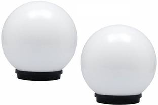 KINIS KIN-DOOM MILKY Modern Shape Gate Light/Outdoor Light/Pillar Light for Outdoor Home, PACK OF 2 Gate Light Outdoor Lamp