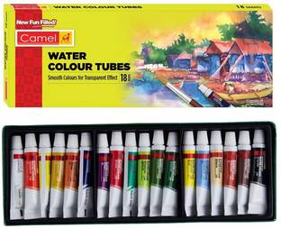 Camlin CAMEL 18*5ML STUDENTS WATERCOLOR TUBES SET (18 SHADES)