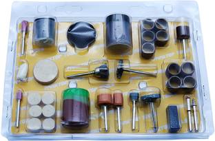 uptodateprouducts 105pcs Electric Mini Drill Bit Kit Abrasive Rotary Tool Accessories Set for Grinding Sanding Polishing Cutting Rotary Bit Set