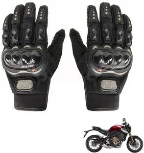 AuTO ADDiCT Bike / Motorcycle Riding Gloves (Black,XL) For Honda CB350rs Riding Gloves