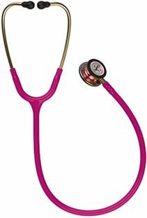 3M Littmann Classic III Monitoring Stethoscope, Rainbow-Finish, Raspberry Tube, 27 inch, 5806 Classic III Stethoscope