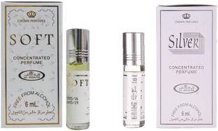 AL- REHAB Soft & Silver Attar Combo Pack Floral Attar