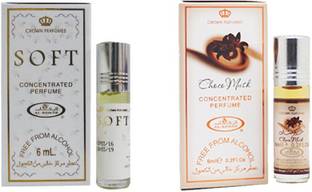 AL- REHAB Soft & Choco Musk Attar Combo Pack Floral Attar