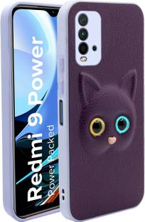 Shopsji Back Cover for Redmi 9 Power, Poco M3, soft emboss cat cover for poco m3,redmi 9 power