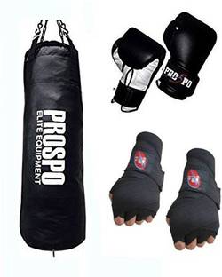 PROSPO Boxing Set For Men (36 " Punching Bag, Handwrap And Boxing Gloves) (Heavy Bag) Boxing Kit