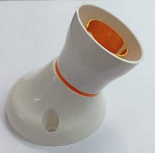 H HADDU Angle Bulb Holder for Wall, B22 Batten Holder for Home Pack of 6 Plastic Plastic Light Socket