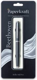 Paperkraft Paperkraft Beethoven- Blue Ceramic Roller Ball Pen (Pack of 1) | Classy Matte Black finish|Premium Gifting Products|Ideal for Professionals|Official meeting essentials Roller Ball Pen
