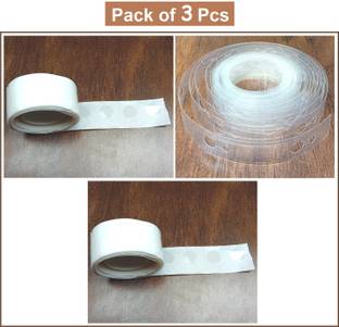 Agk Balloon Arch Decorating Strip 1 Pcs Rolls 16.5 feet Each and 2 pcs Glue dot Roll (100 Glue Dot each Roll) for for Christmas decorations and Happy Birthday decoration, Balloon Decorations Accessories Kit, Balloon Glue dot Point Dots, Arch Strip for Balloons Decoration for occassions like Birthday, Christmas, Anniversary, Wedding, Party decoration, baby shower etc Garlands Pack of 3