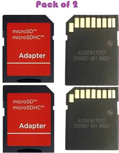 ES MMC Micro SD Memory Adapter Pack of 2 Card Reader